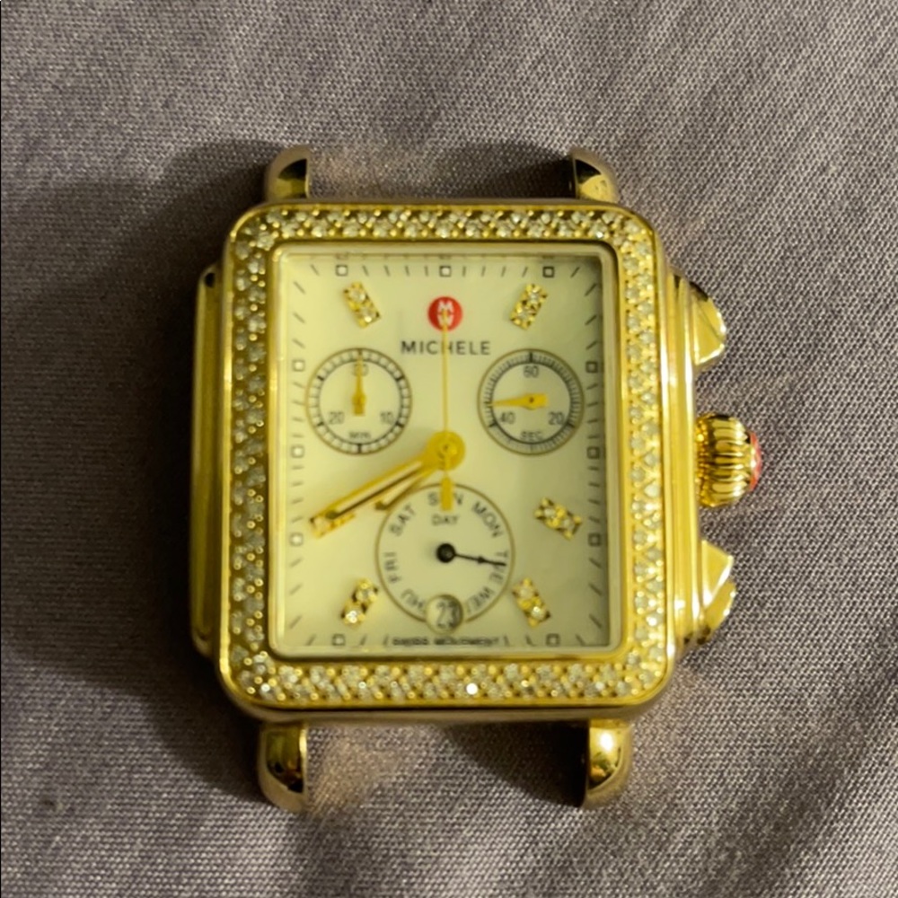 Michele Gold Deco Watch